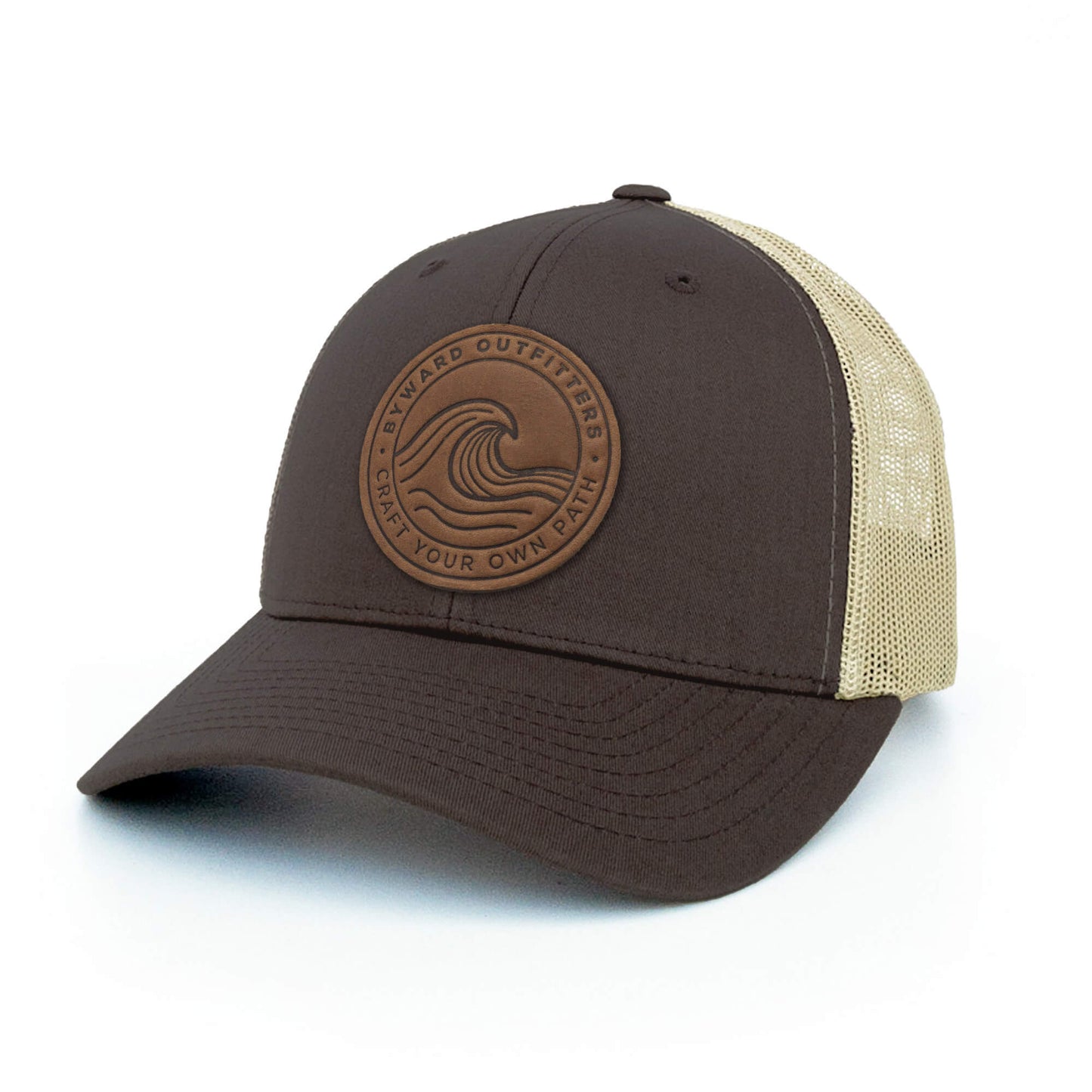 Rolling Wave Leather Patch Hat