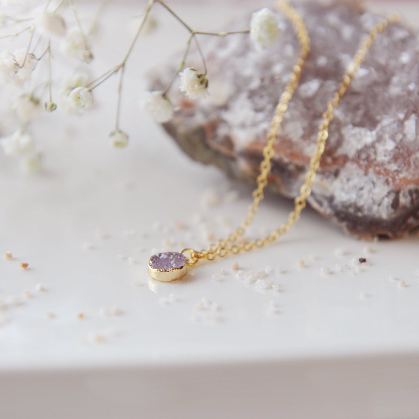 Freya Druzy Necklace
