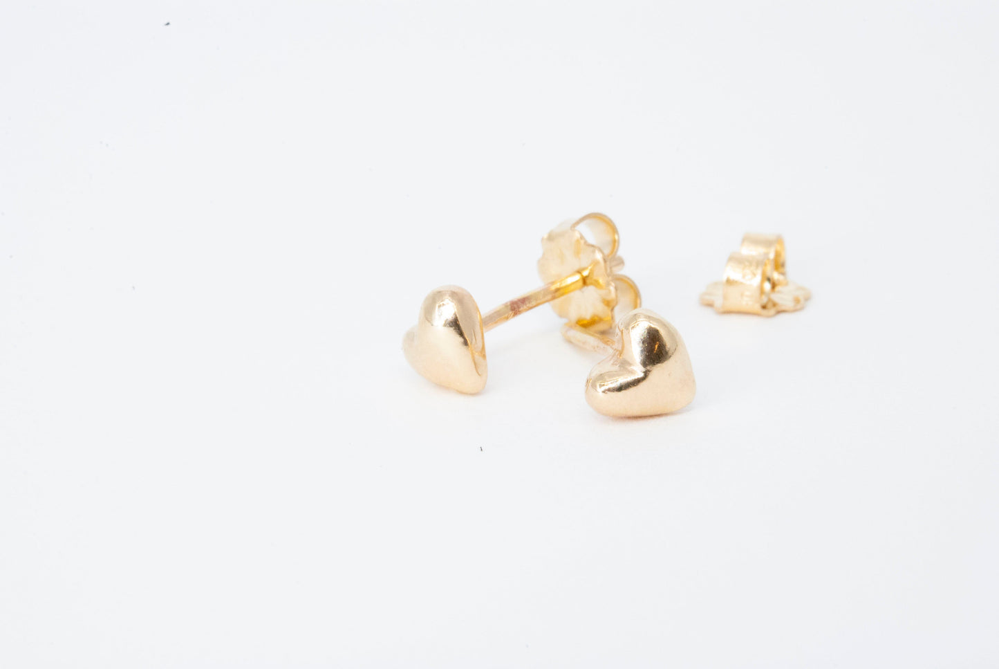 14K Gold My Love Stud Earrings