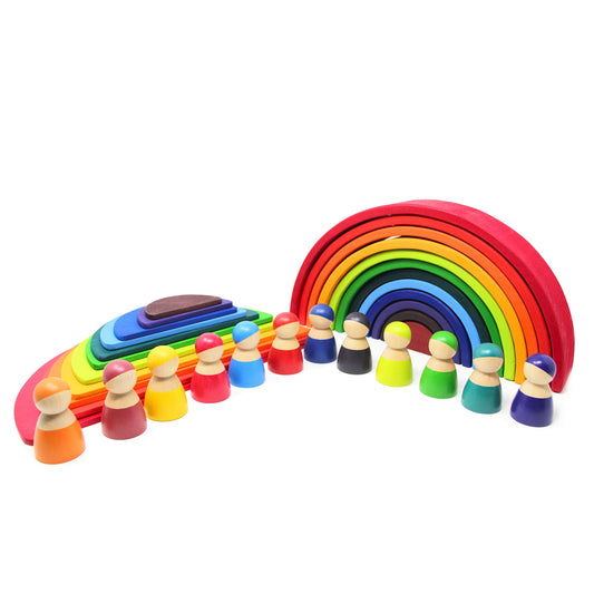 Large Rainbow Stacker Bundle - Rainbow Stacking toy