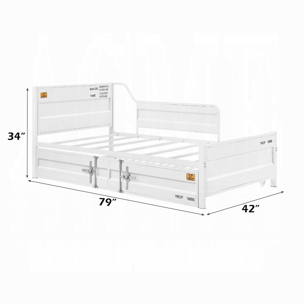 Kamotsu Daybed w/Trundle - White