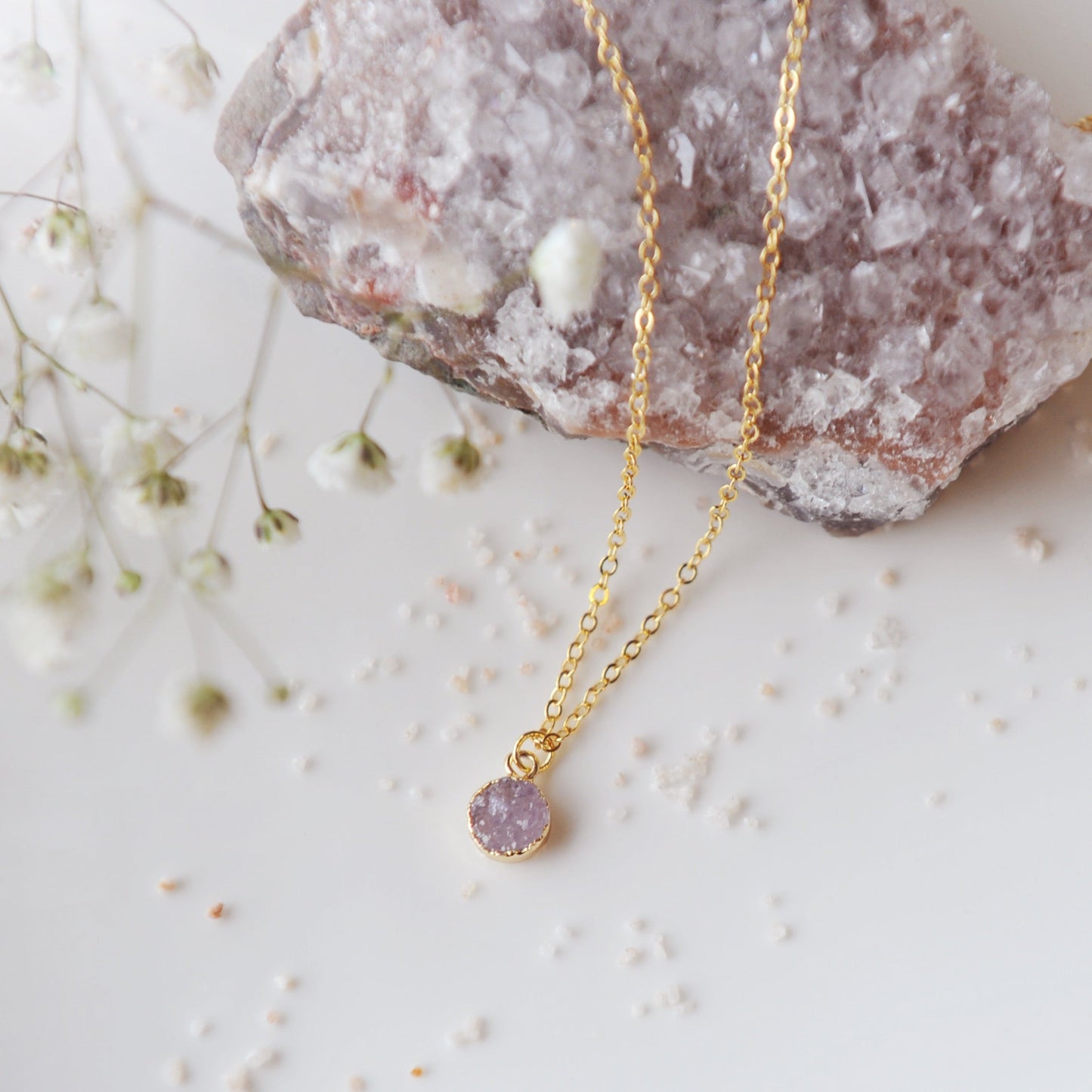 Freya Druzy Necklace