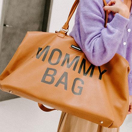 MOMMY BAG LEATHERLOOK BROWN