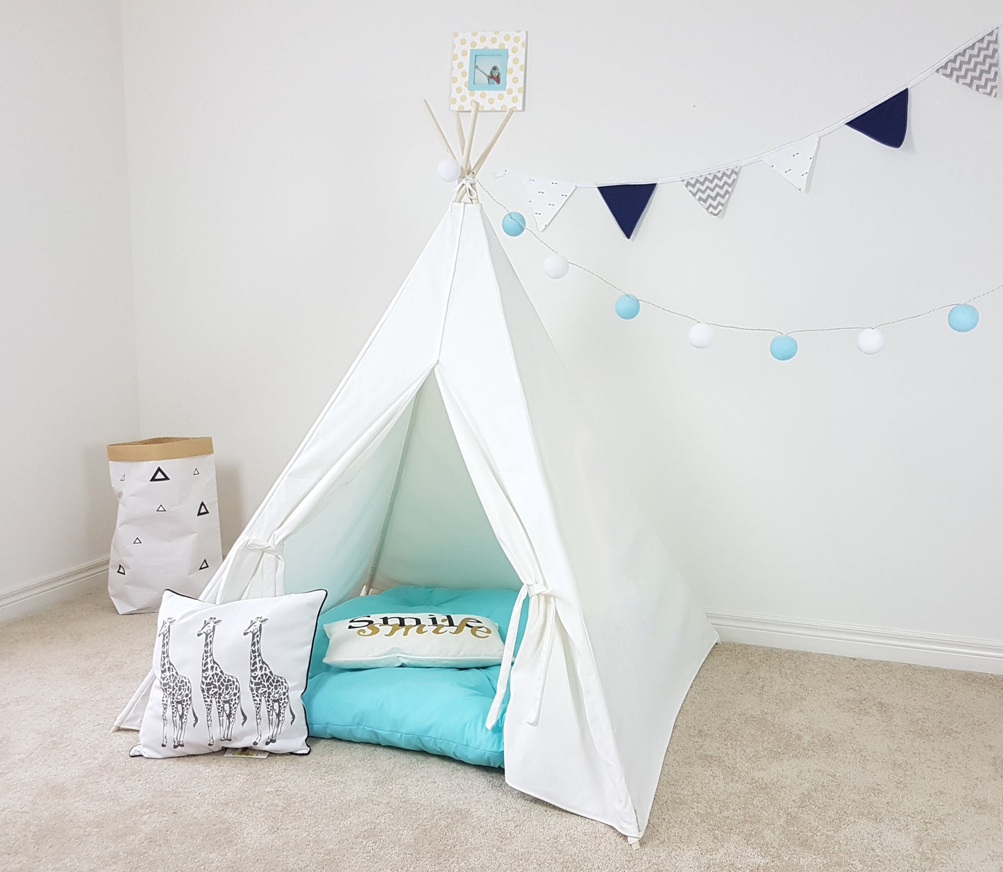 Pure White Cozy Teepee