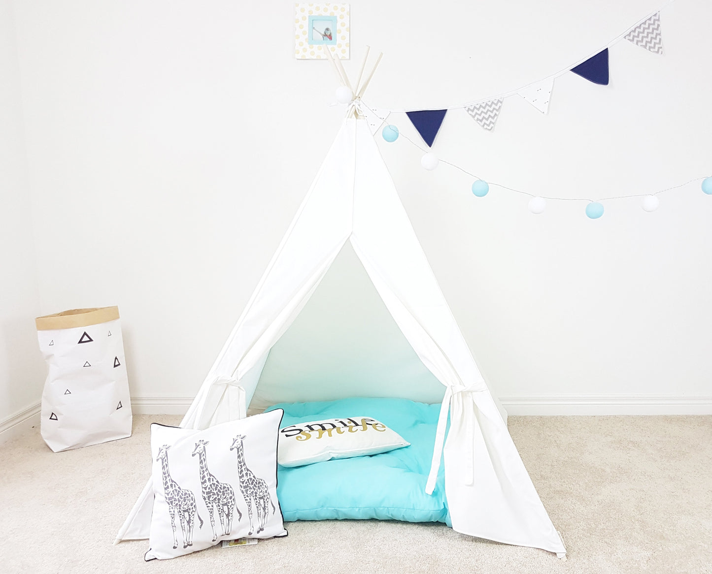 Pure White Cozy Teepee