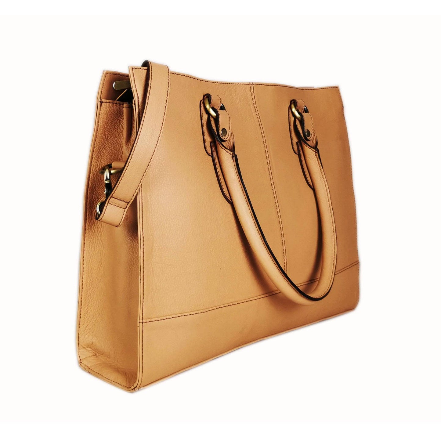 The Signature 17" Bag, Beige