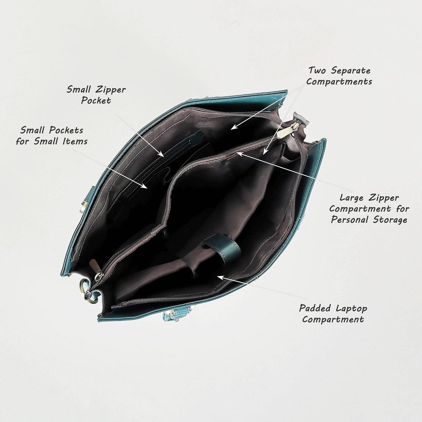 The Signature 15" Bag, Bottle Green