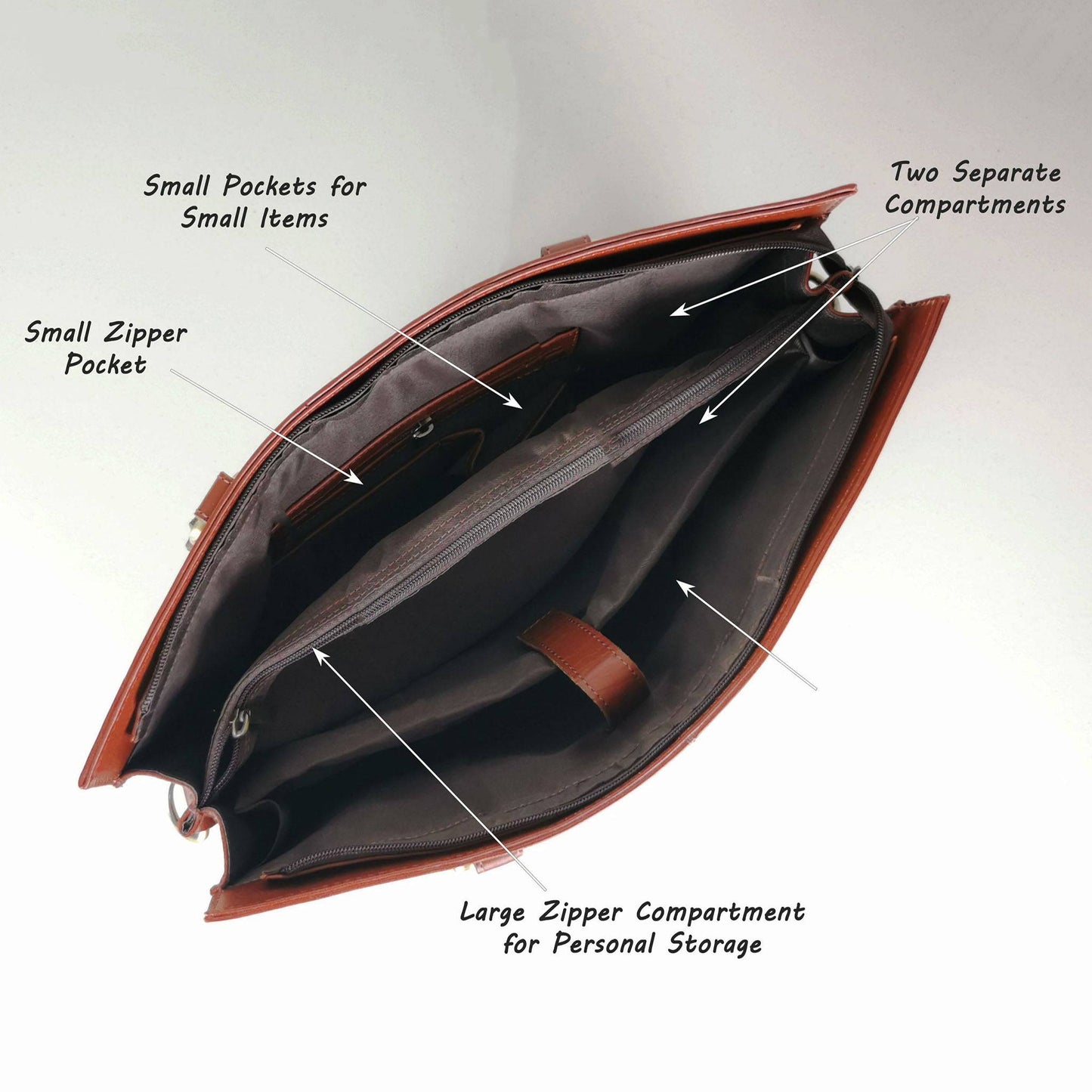 The Signature 17" Bag, Brown