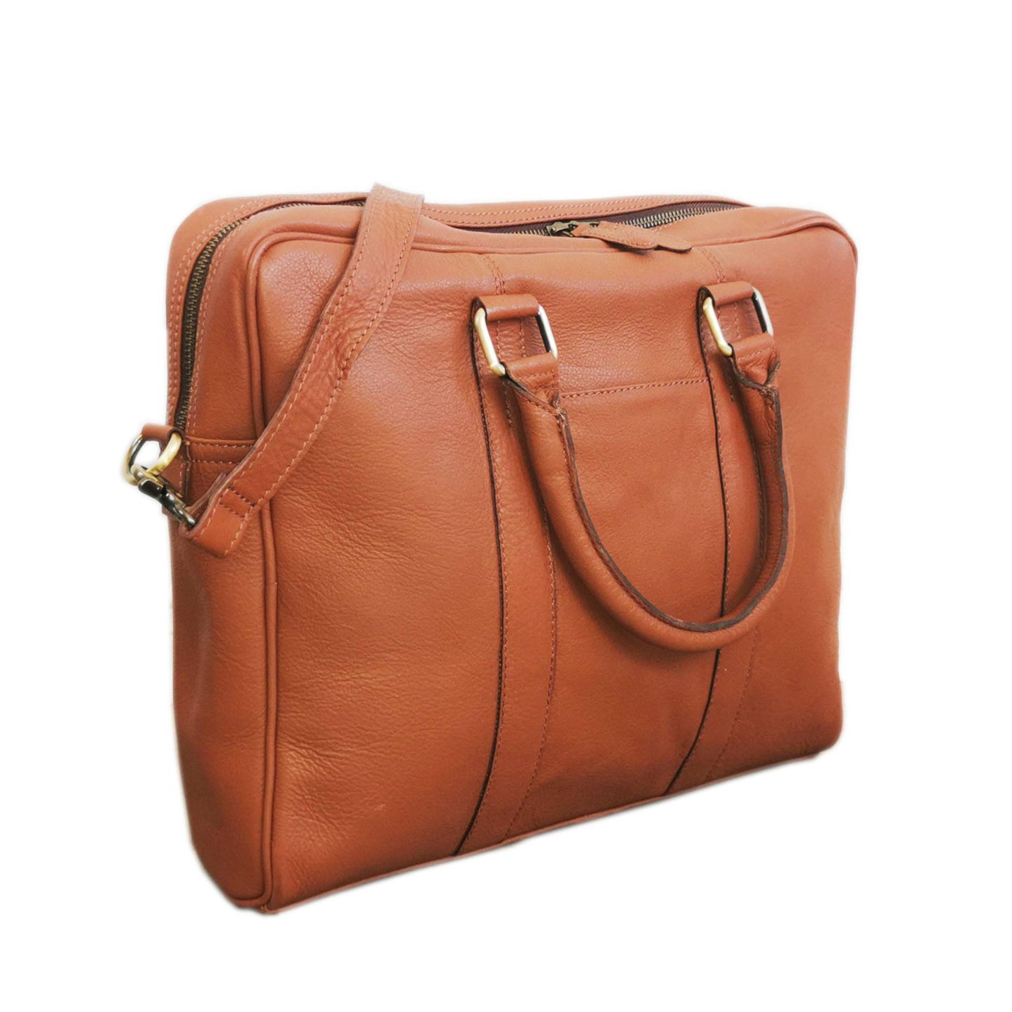 The Signature Messenger Bag Men Brown