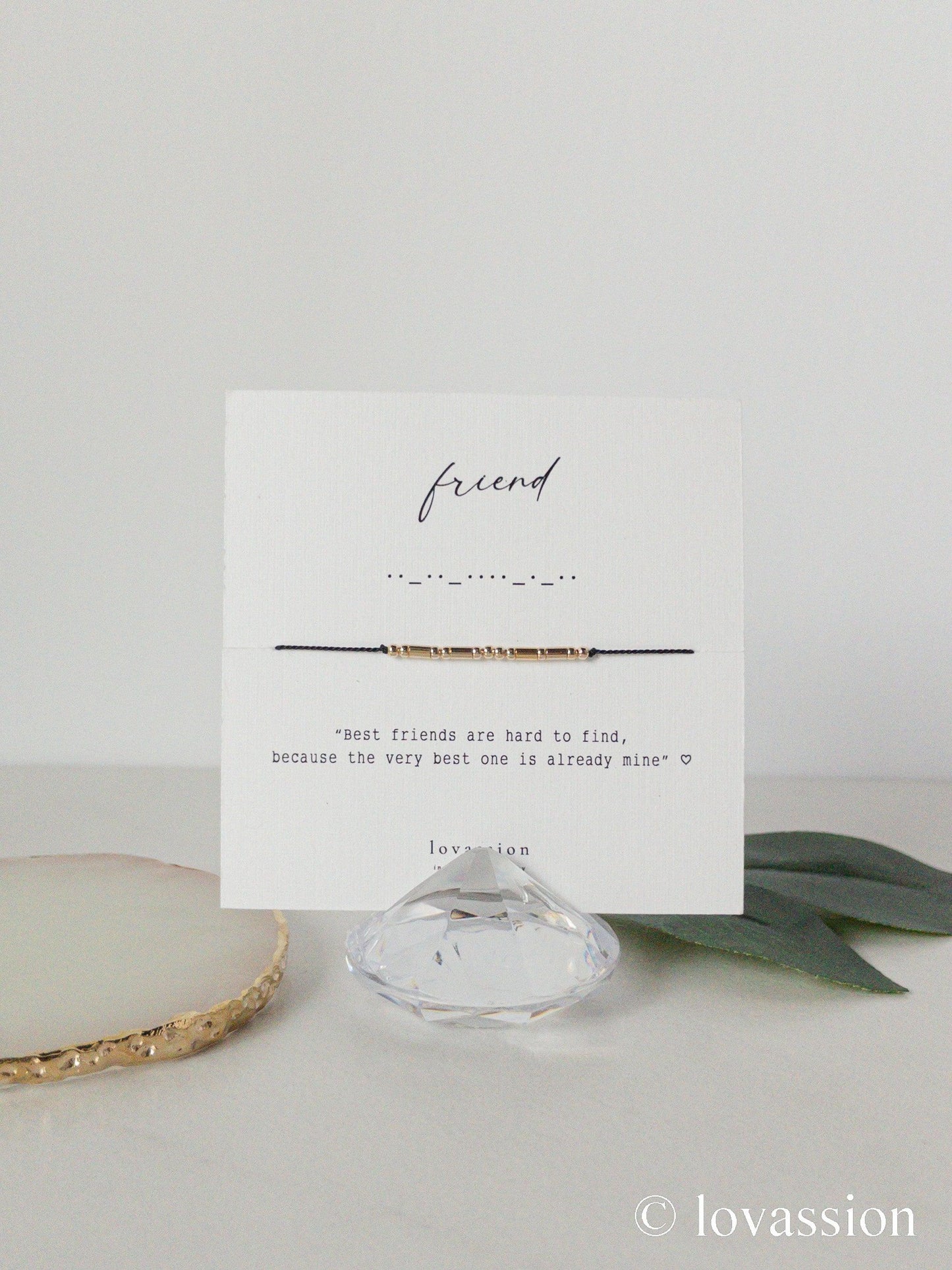 14K Best Friend Bracelet Set | Morse Code Jewelry