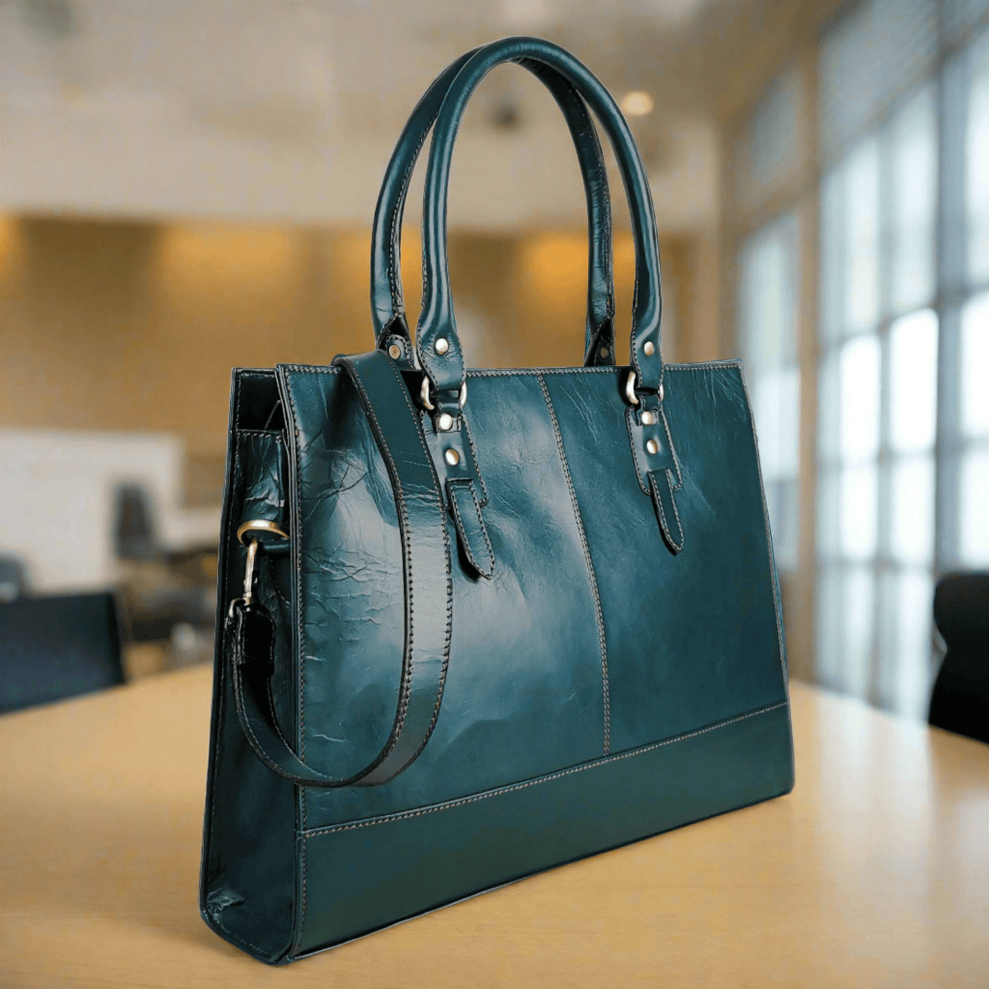 The Signature 17" Bag, Bottle Green
