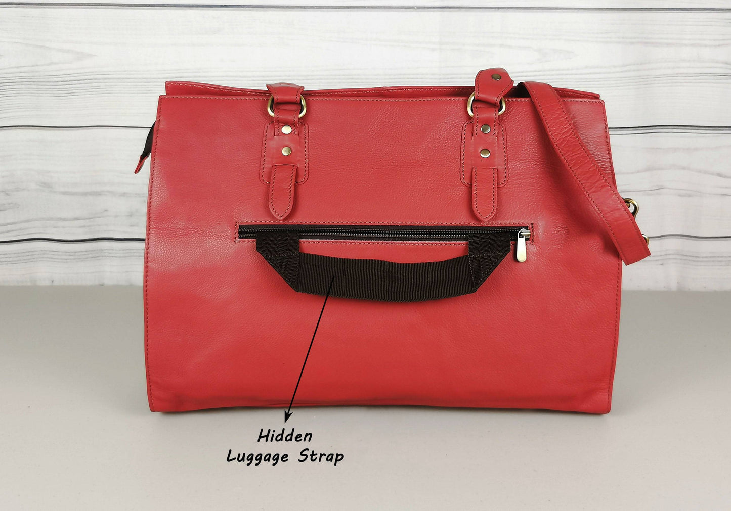 The Signature 17" Bag, Ruby