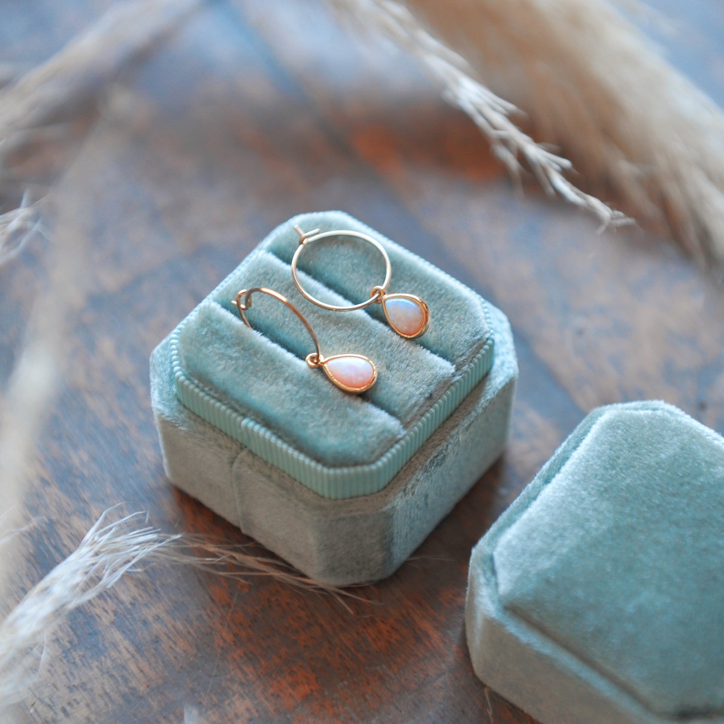 Opal hoop