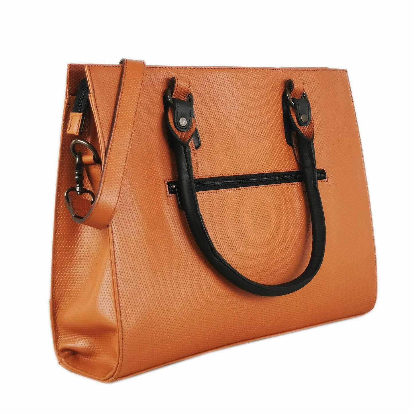 The Signature 17" Bag, Glazed Tan