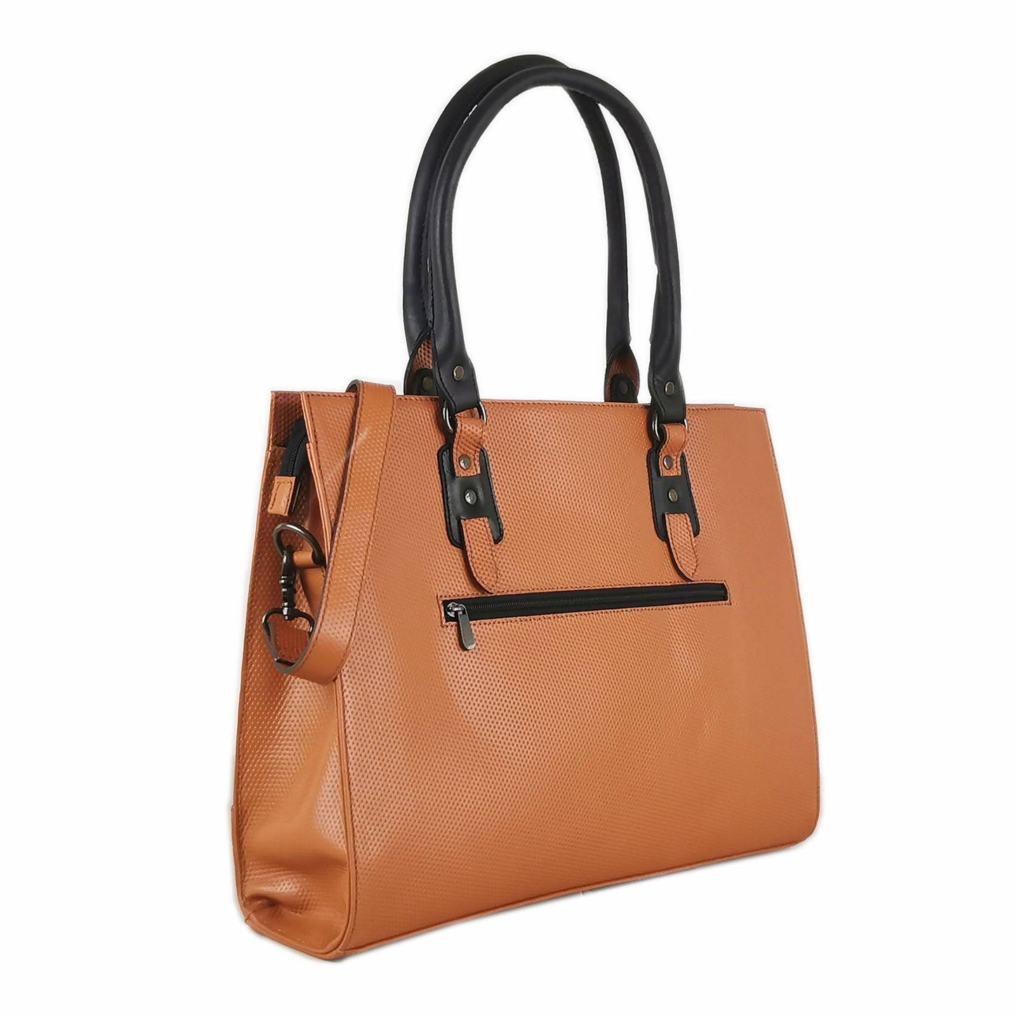 The Signature 17" Bag, Glazed Tan