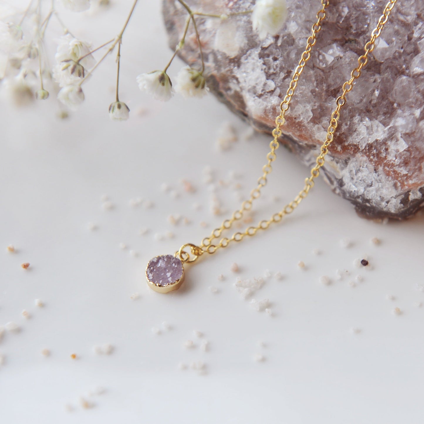 Freya Druzy Necklace