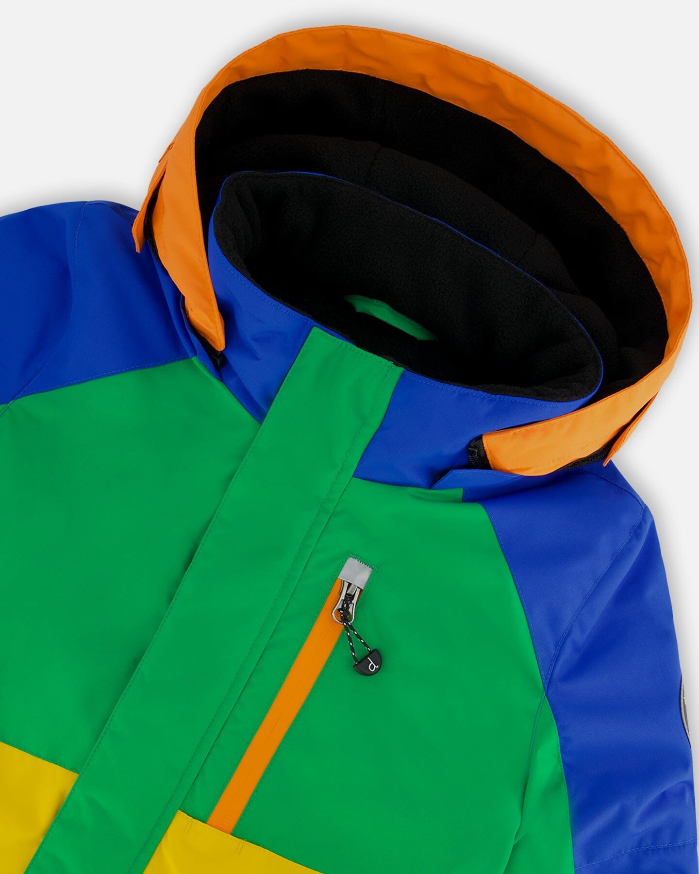Two Piece Snowsuit Colorblock Royal Blue, Green, Yellow And Orange