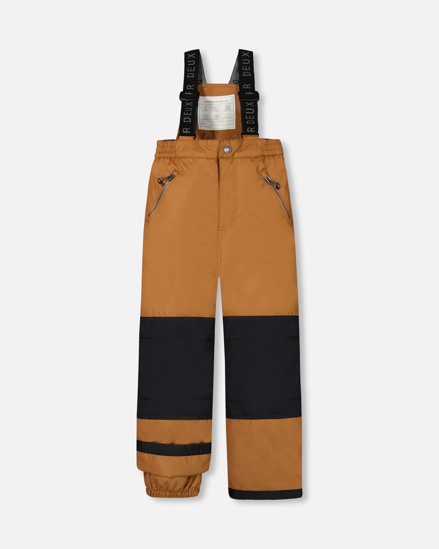 Two Piece Snowsuit Grey Landscape Printed Brown Trees And Brown
