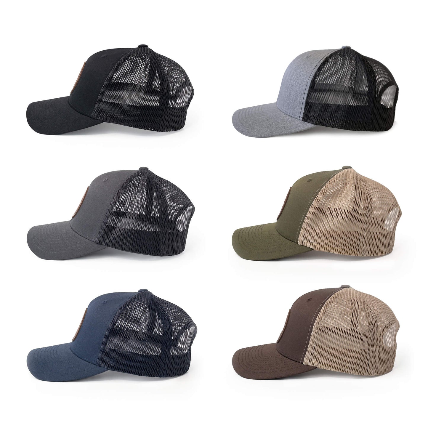 Scenic Sunrise Leather Patch Hat