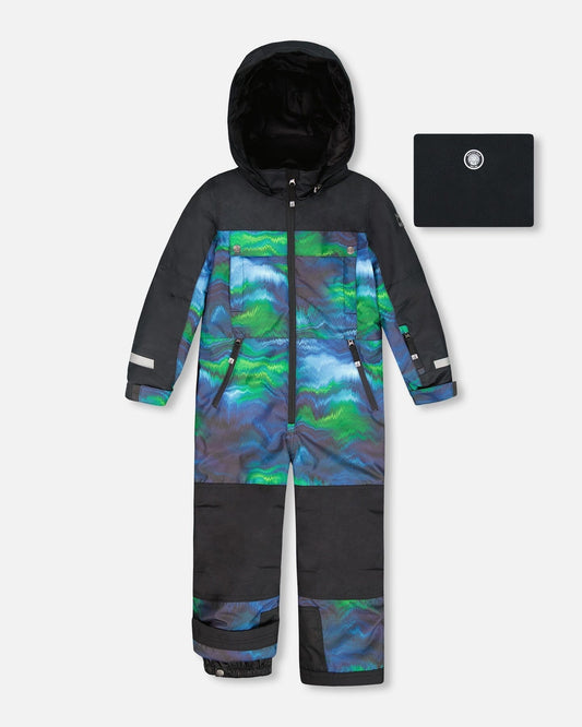 One-Piece Teknik Snowsuit Aurora Borealis
