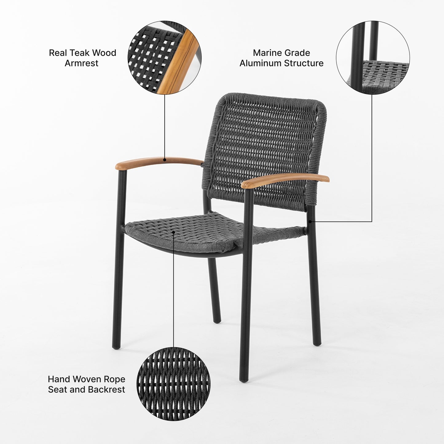 Himmel Outdoor Dining Armchair (Set of 2)