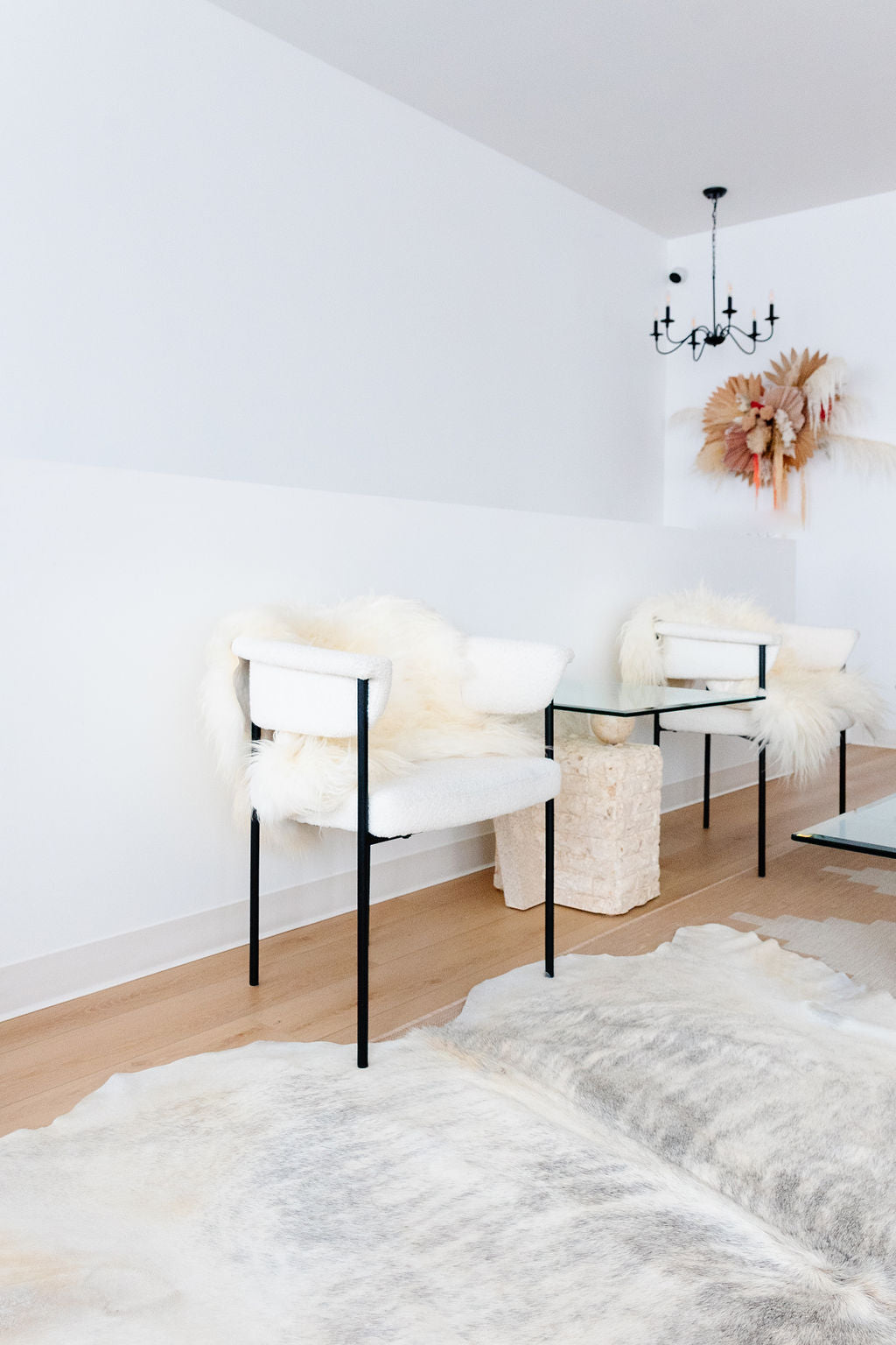 Large Brindle Grey Cowhide Area Rug