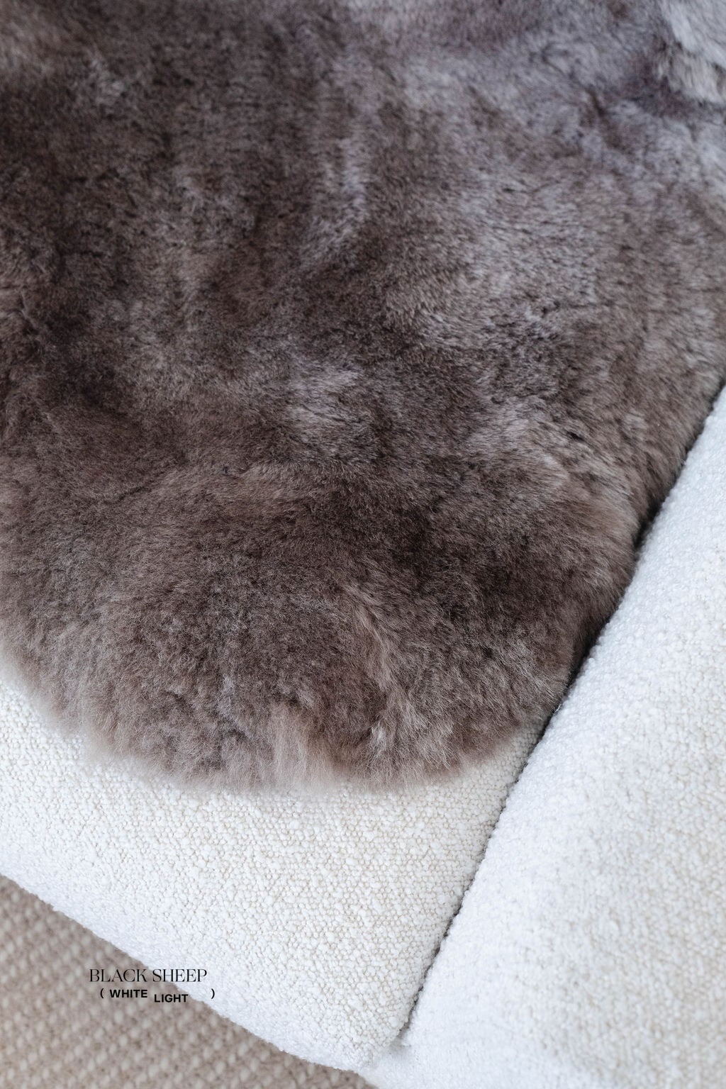 Shorn Taupe Double Icelandic Sheepskin