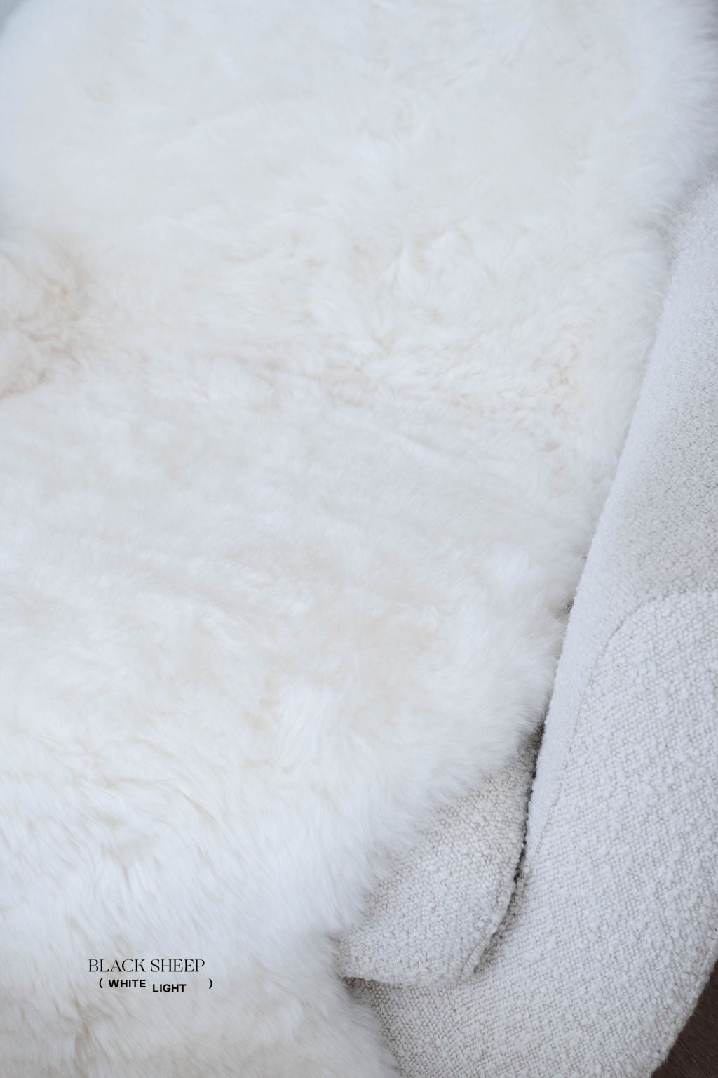 Shorn White Double Icelandic Sheepskin