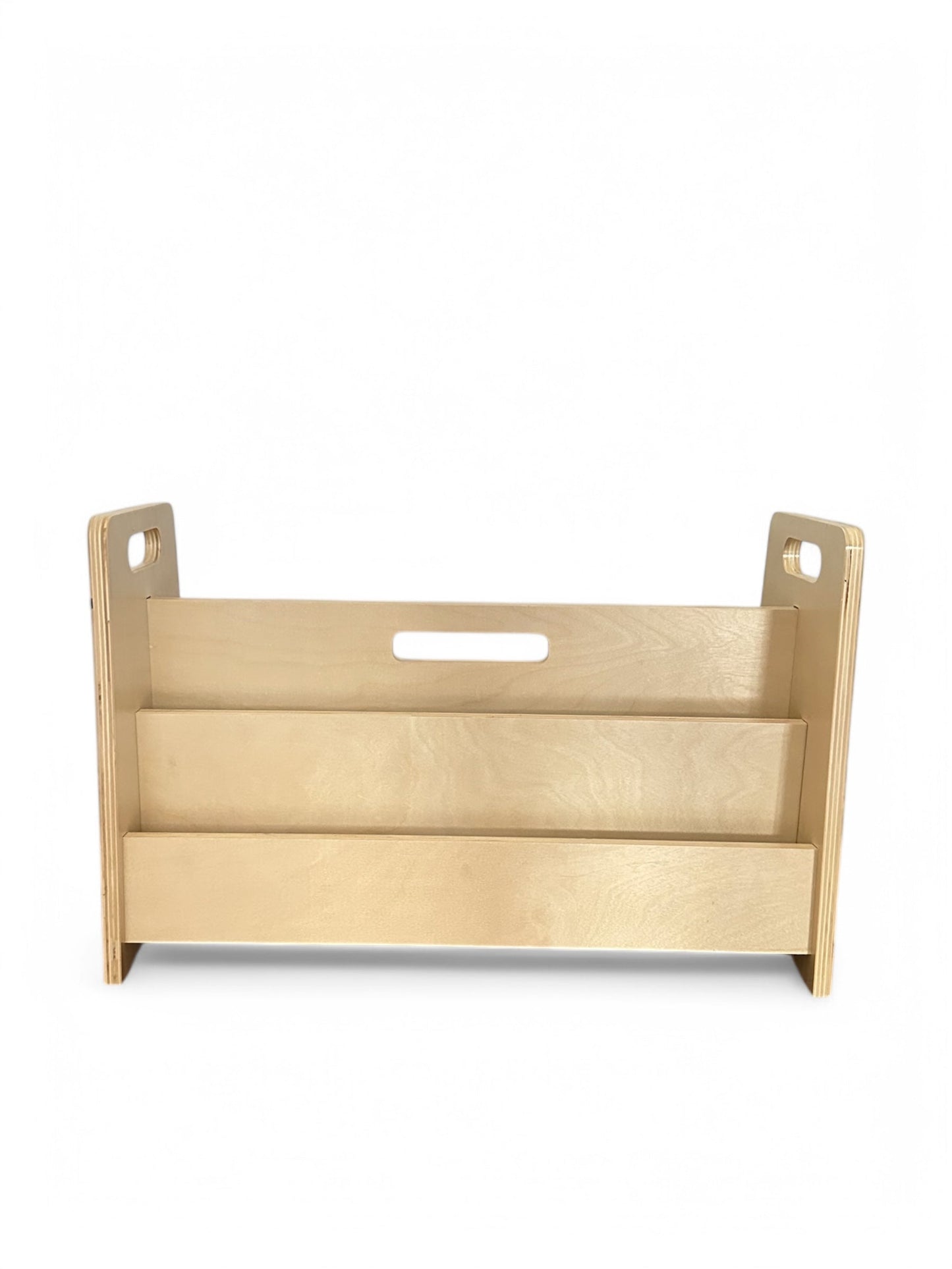 Double-Sided Wooden Montessori Bookshelf for Kids | Book Storage for kids