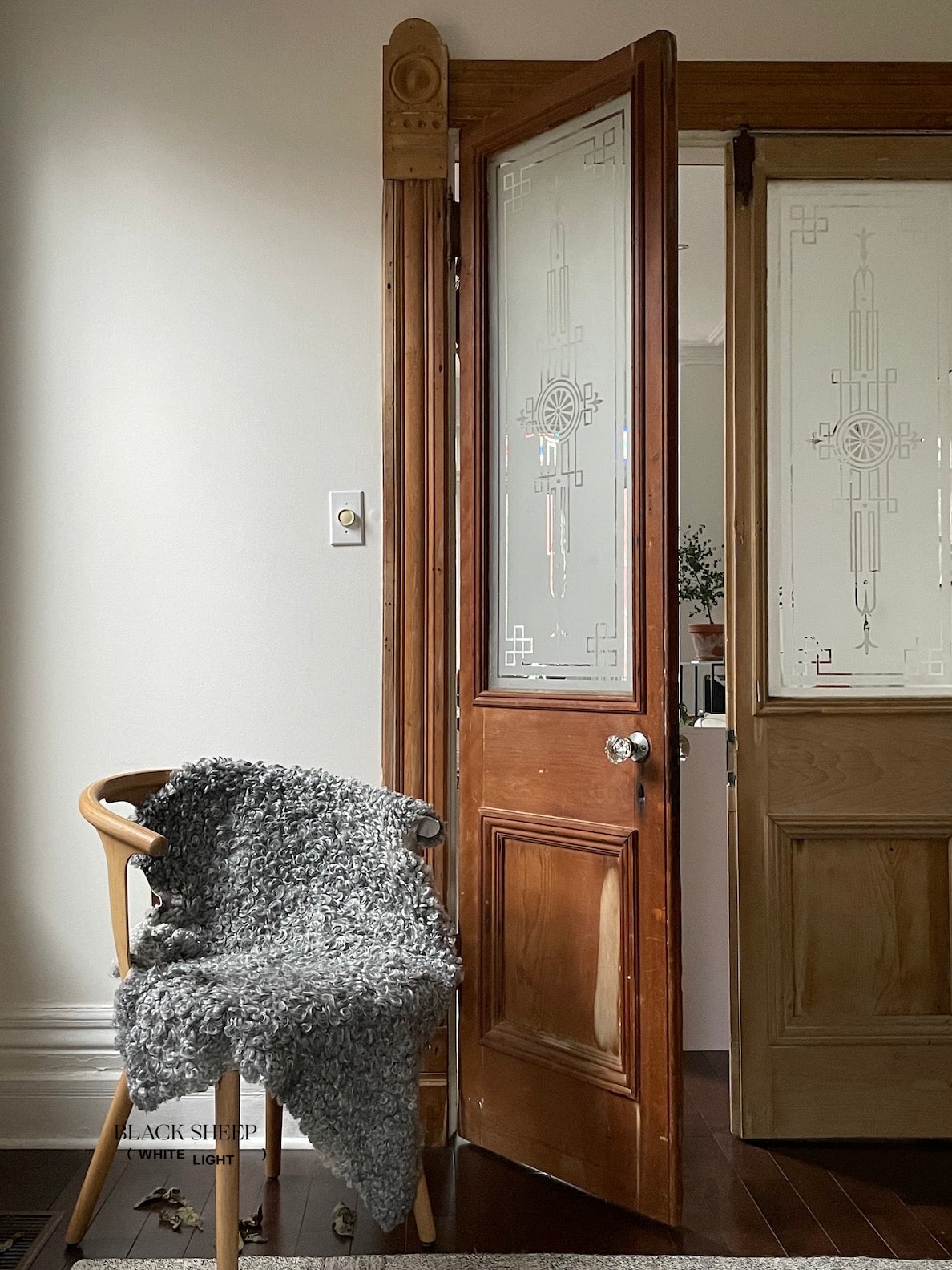 Grey Short Wool Gotland Sheepskin