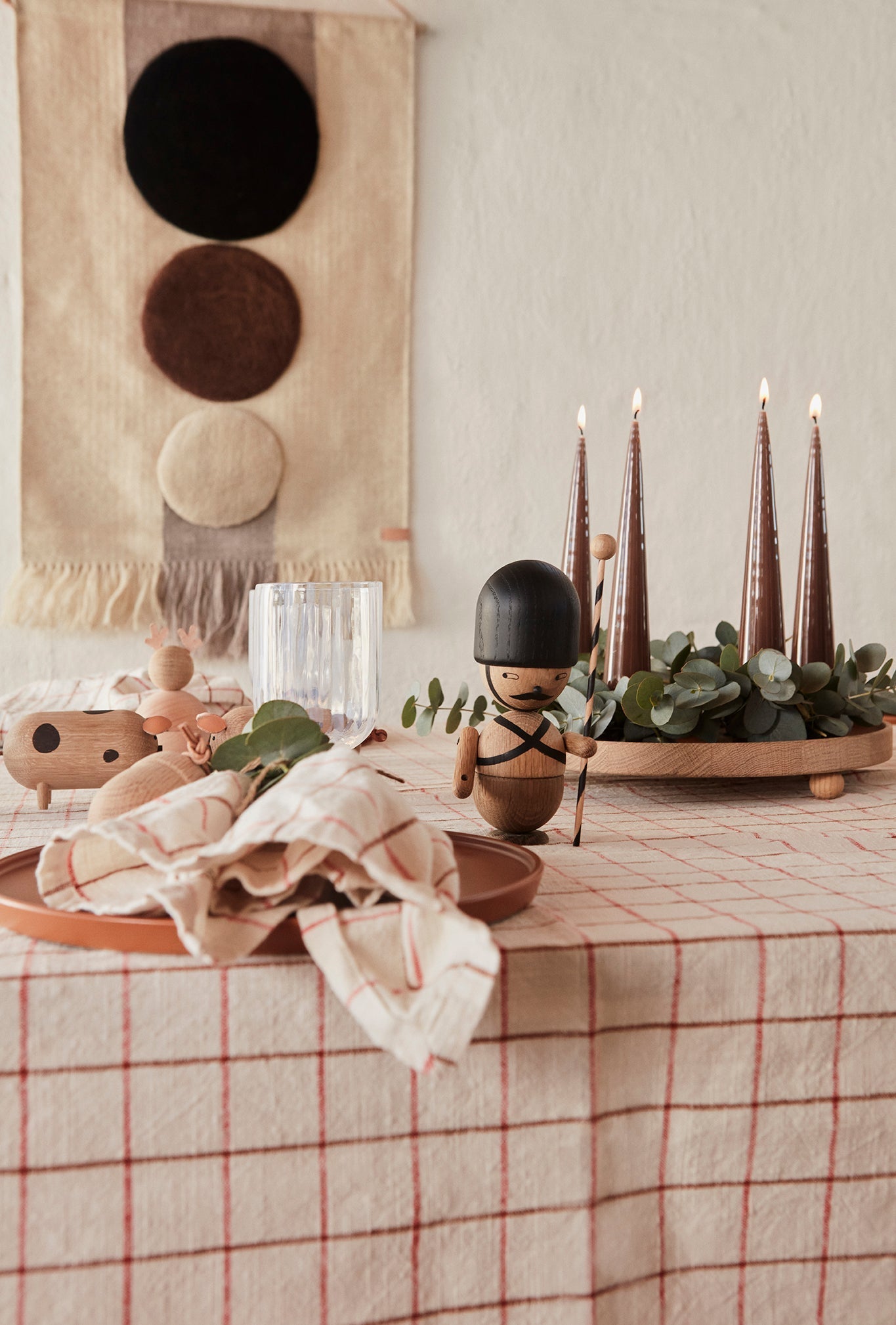 Inka Wood Tray Round - Large - Nature