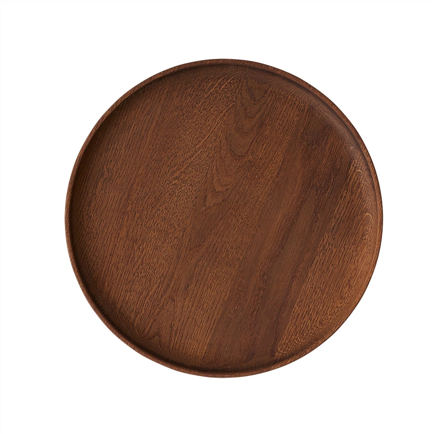 Inka Wood Tray Round - Large - Dark