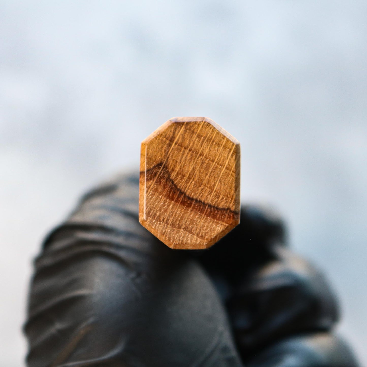 Kenshiro Hatono STRIX Damascus Gyuto 210 mm Oak