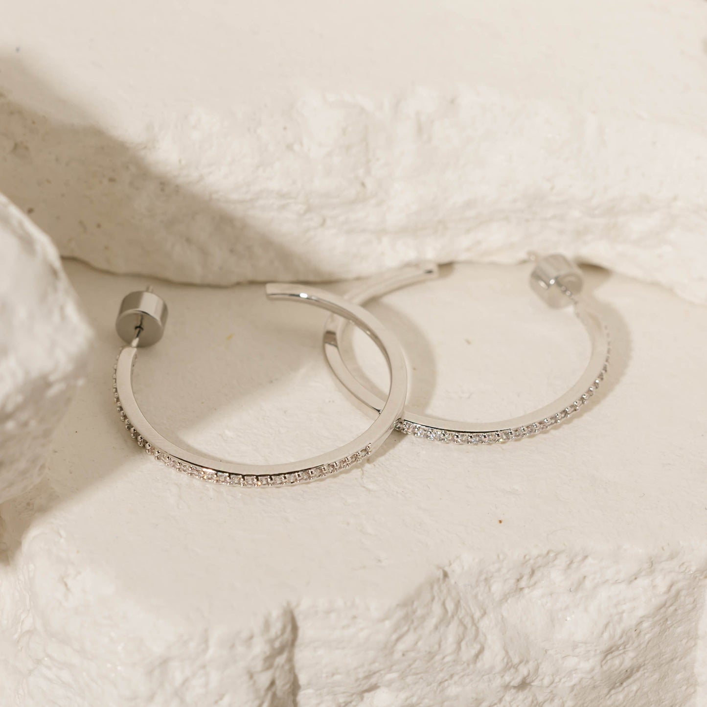 The Monte Carlo Hoop | Sterling Silver