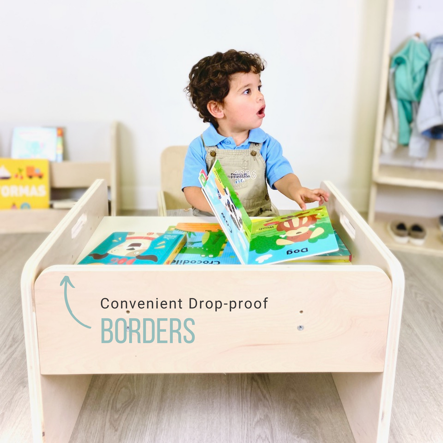 PAPAYA SET - Weaning Montessori Table and Chair Adjustable Height