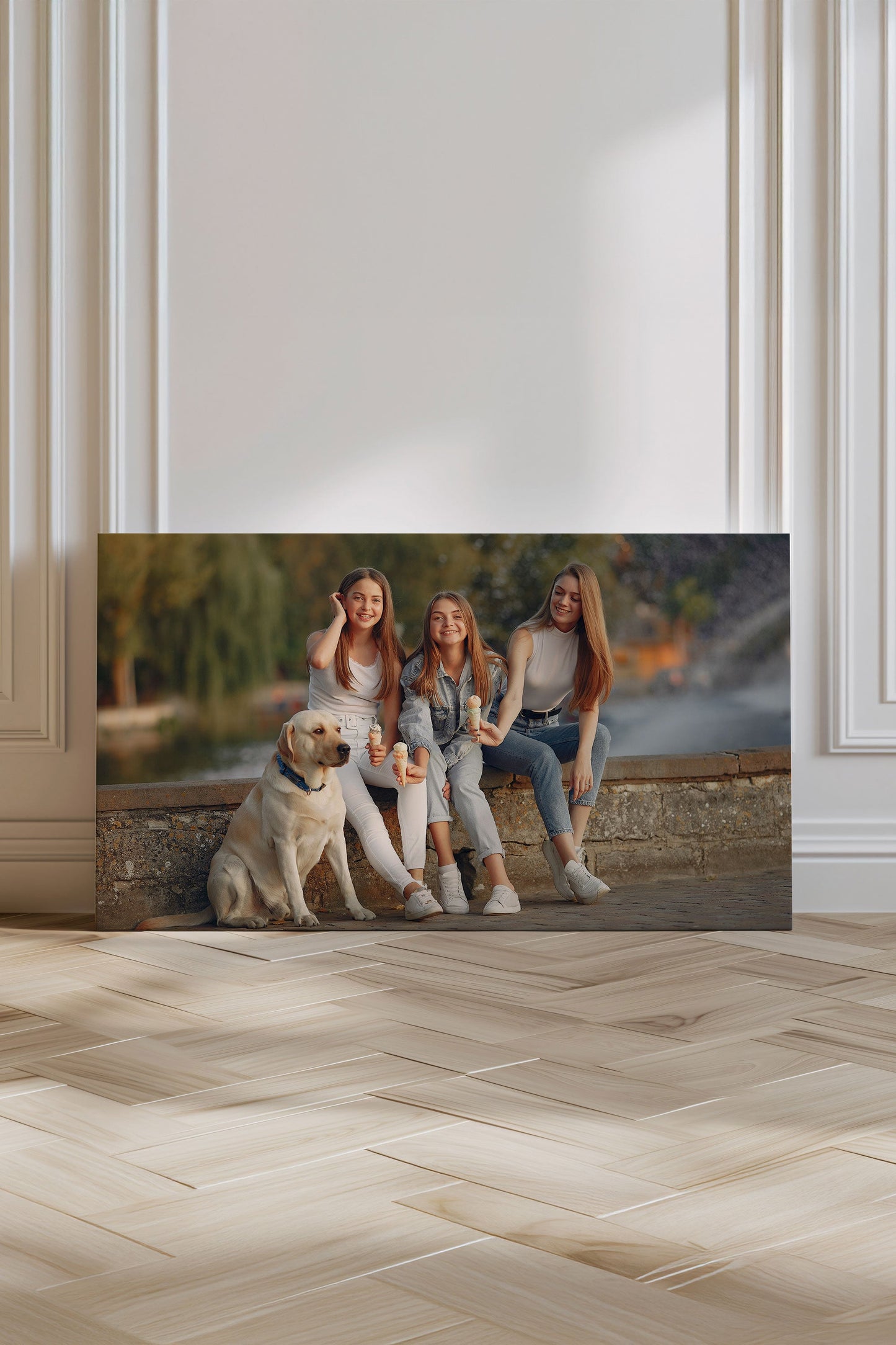 Toile étirée panoramique personnalisée (sans cadre)