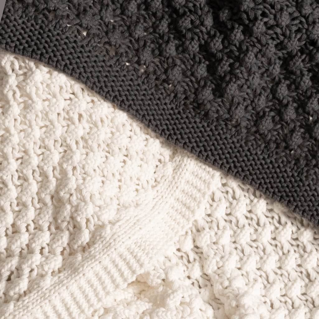 Popcorn Knit Blanket