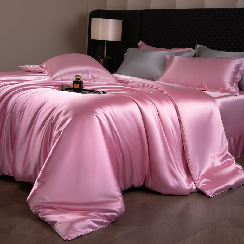 Lustre Luxe Elegant Duvet Set - Bubble Pink
