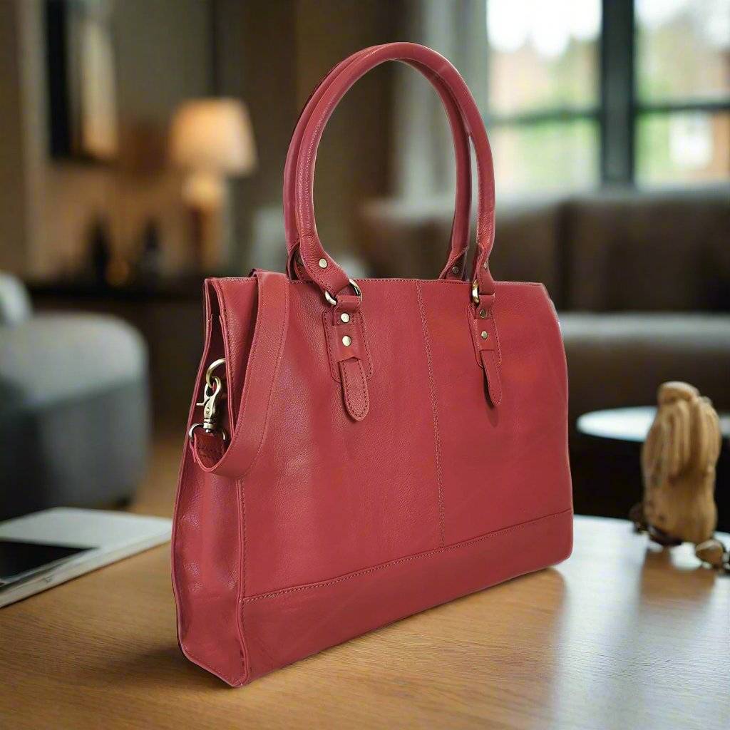The Signature 17" Bag, Ruby