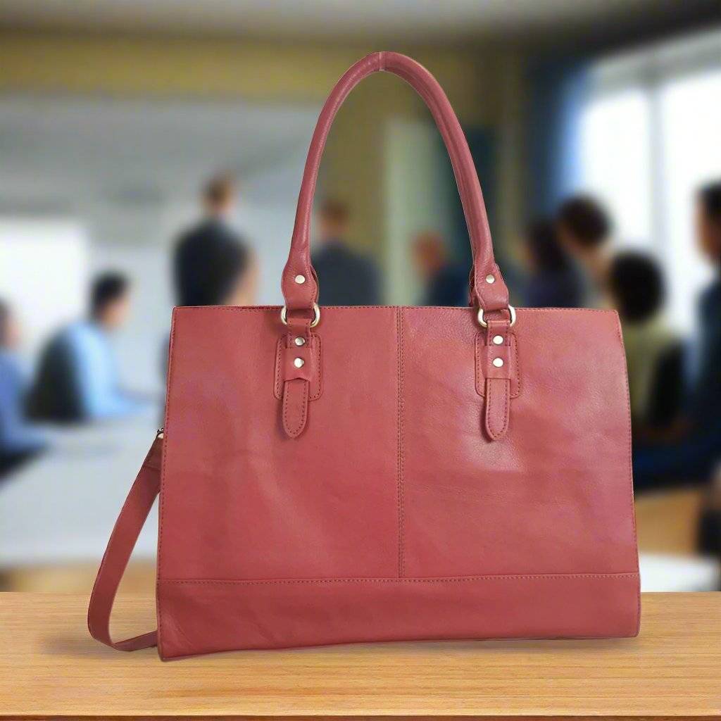 The Signature 17" Bag, Ruby
