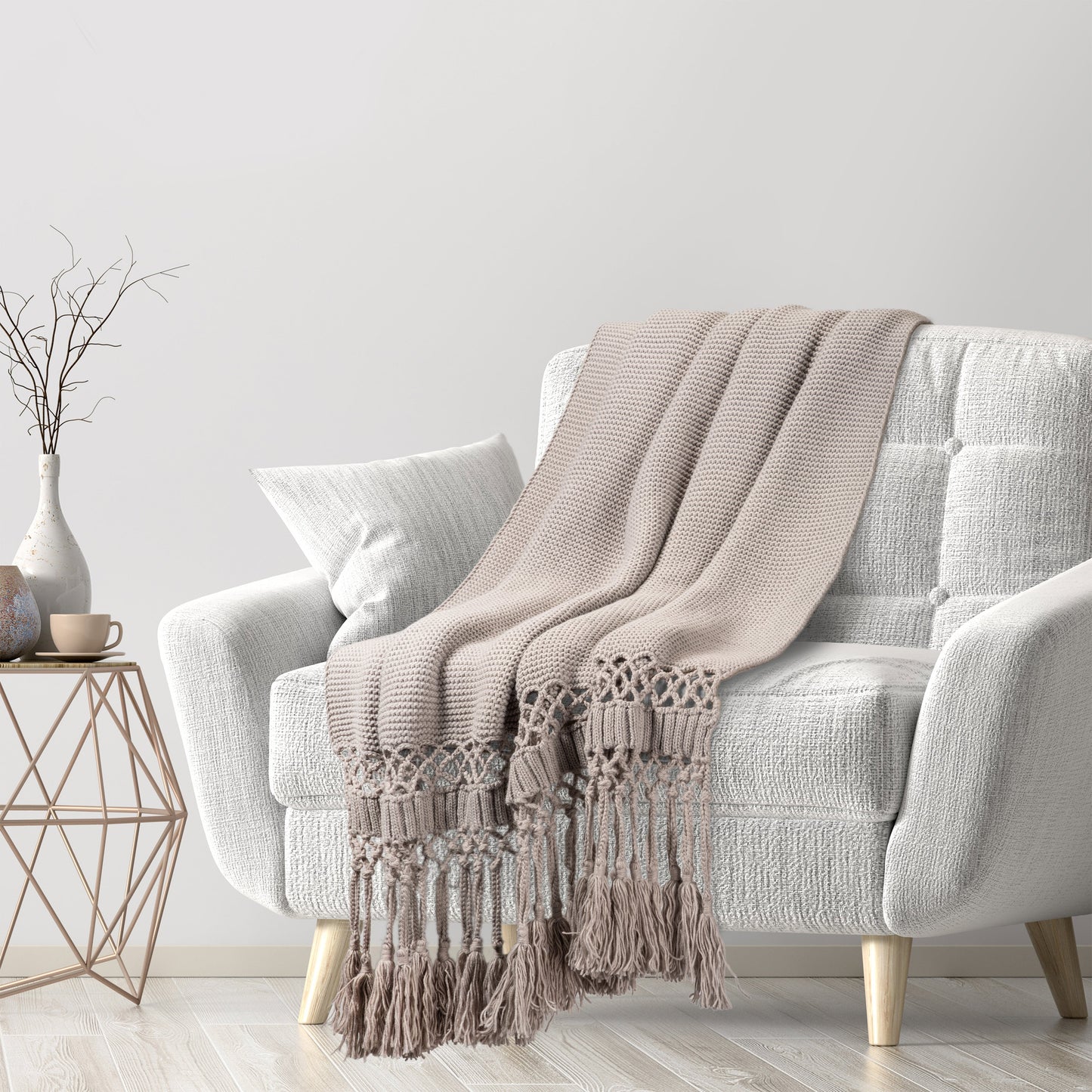Heavy Knit Oversized Throw Blanket