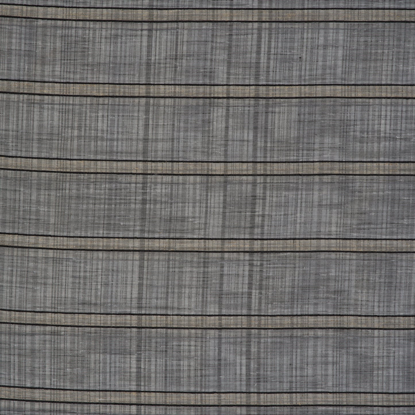 Quantas Horizontal Striped Textured Grommet Sheer Curtain 108"x 95"