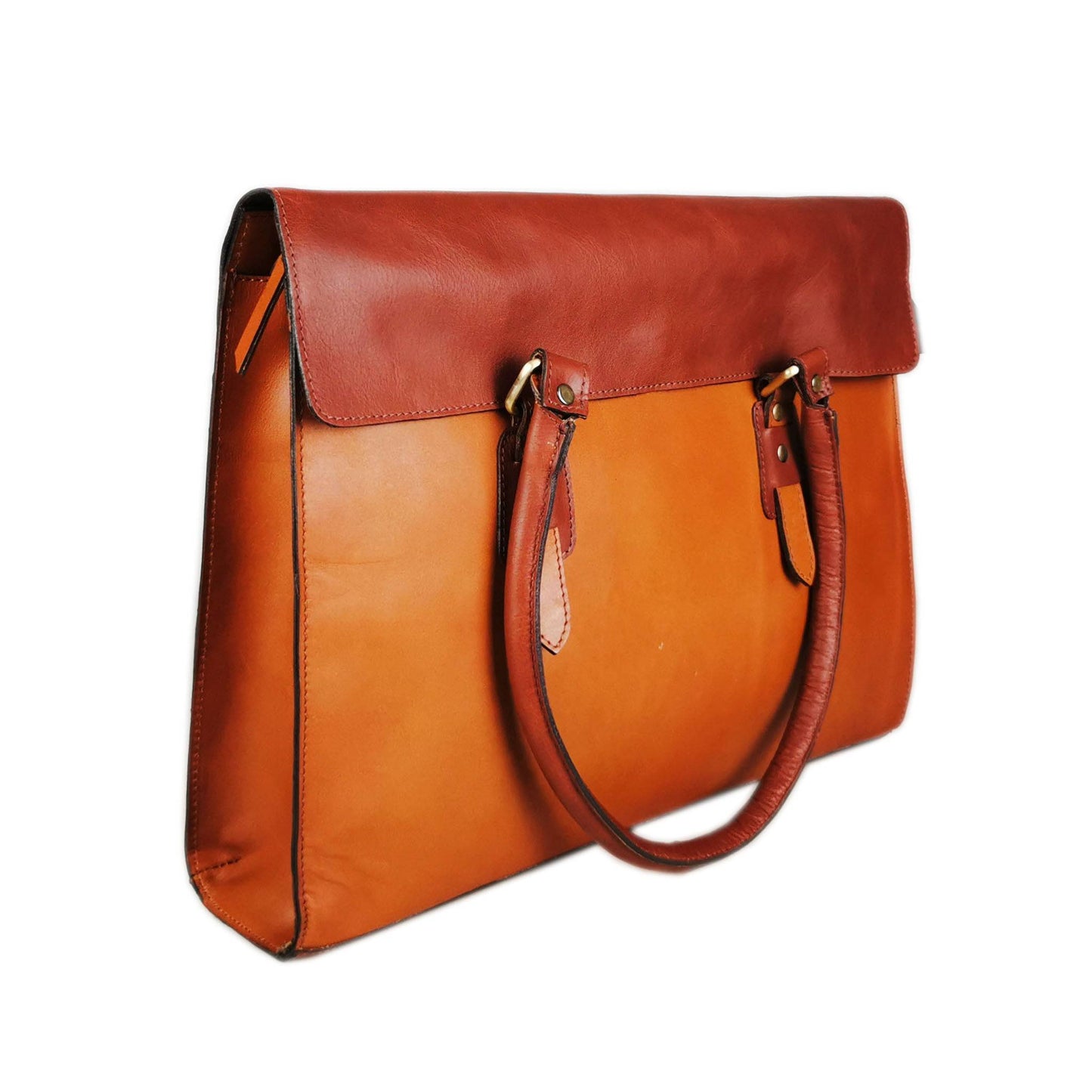 The Signature 17" Bag, Tan Flap