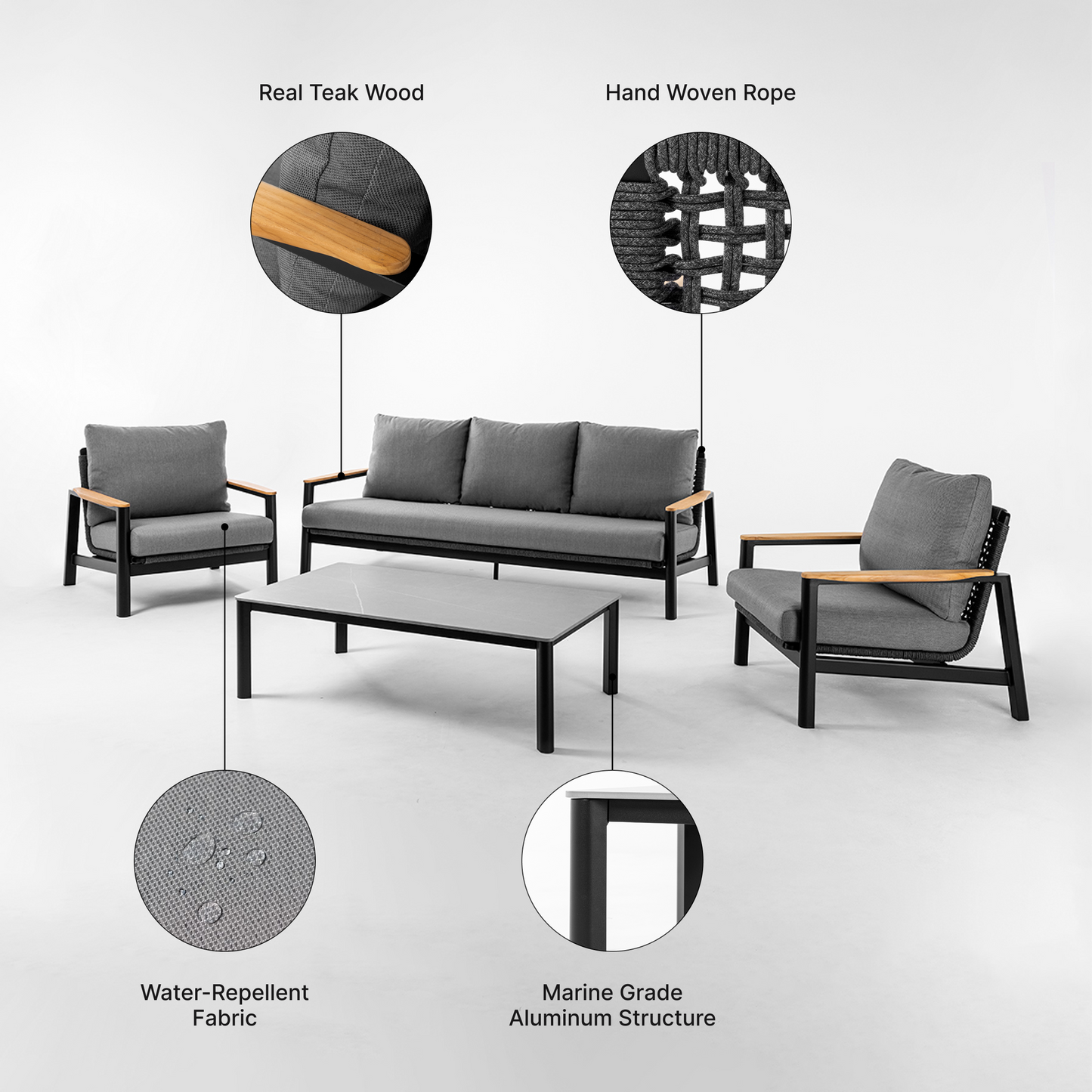 Terra 5 - Person Outdoor Conversation Set