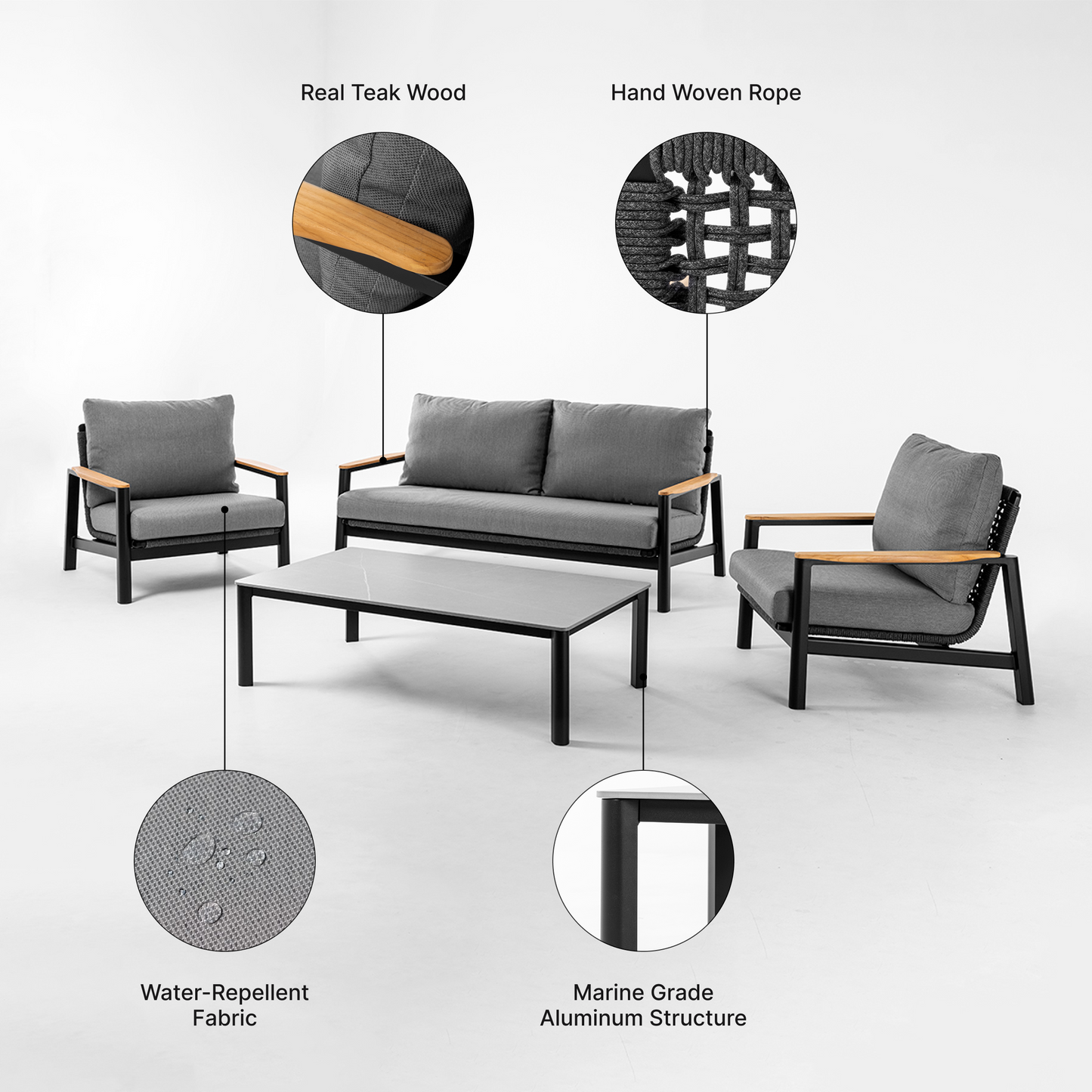 Terra 4 - Person Outdoor Conversation Set