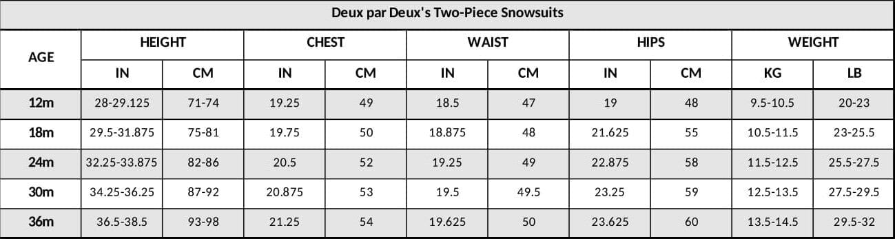 Two-Piece Baby Snug Snowsuit Chanterelle