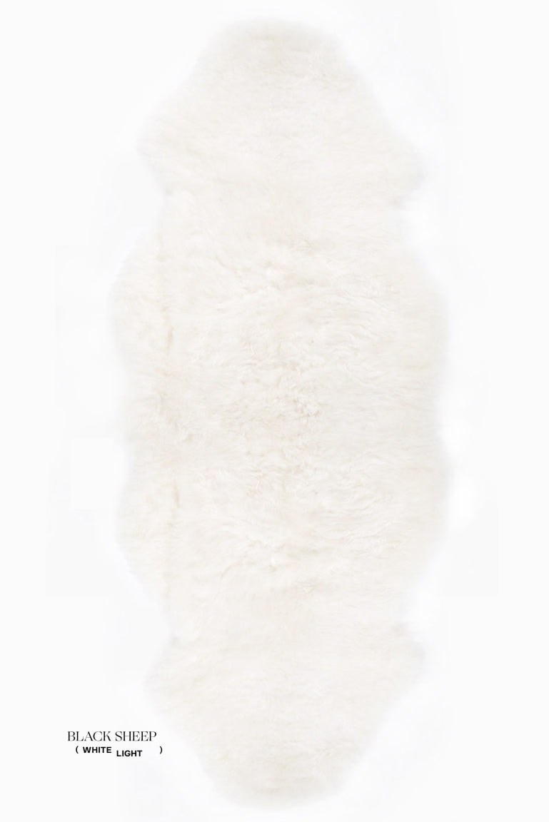 Shorn White Double Icelandic Sheepskin