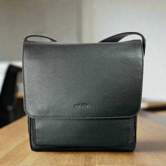 Crossbody Organizer Leather Bag