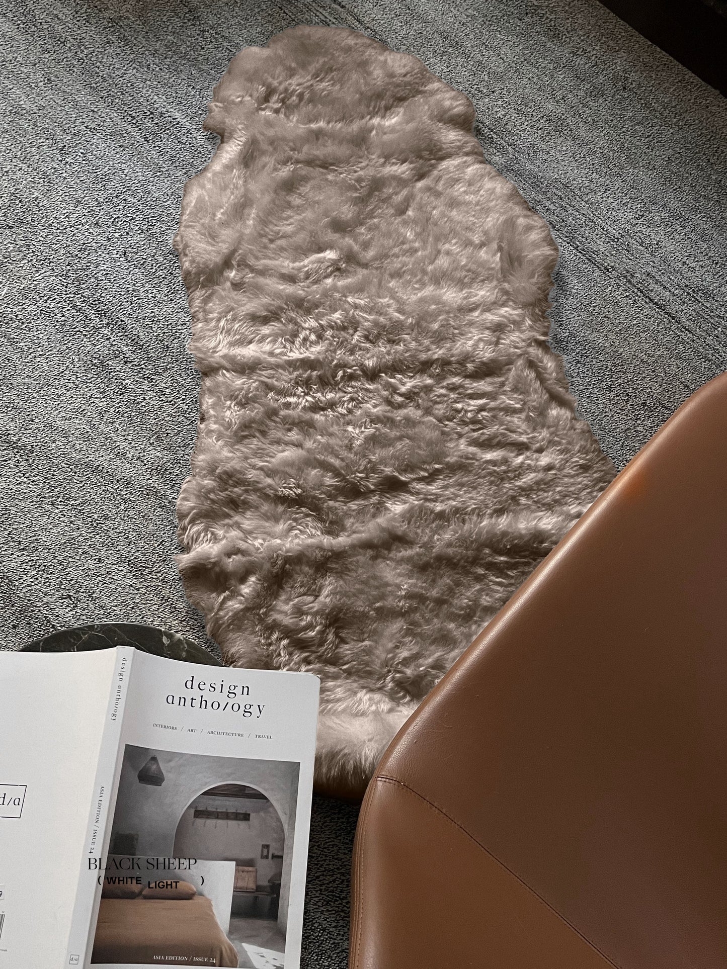 Shorn Taupe Double Icelandic Sheepskin