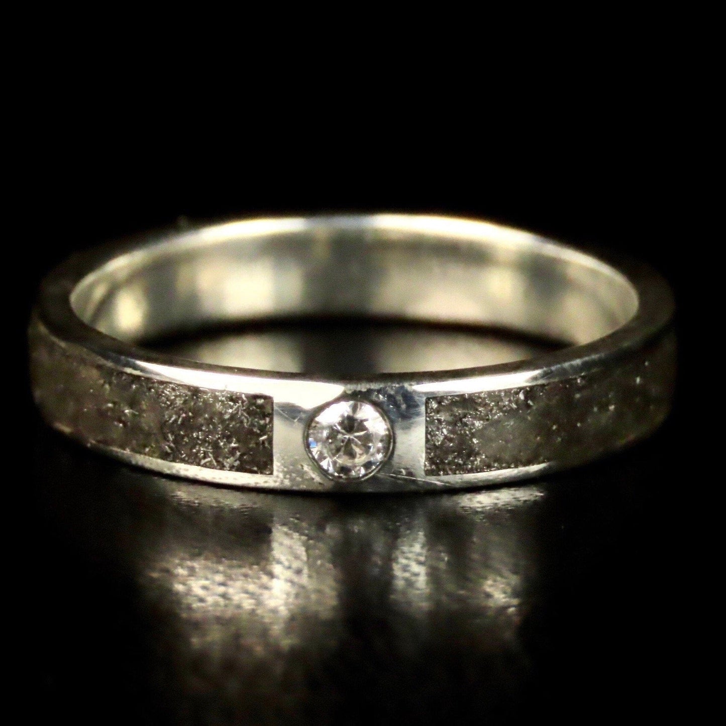 Bague Poussières d'étoiles - Météorite - Moissanite